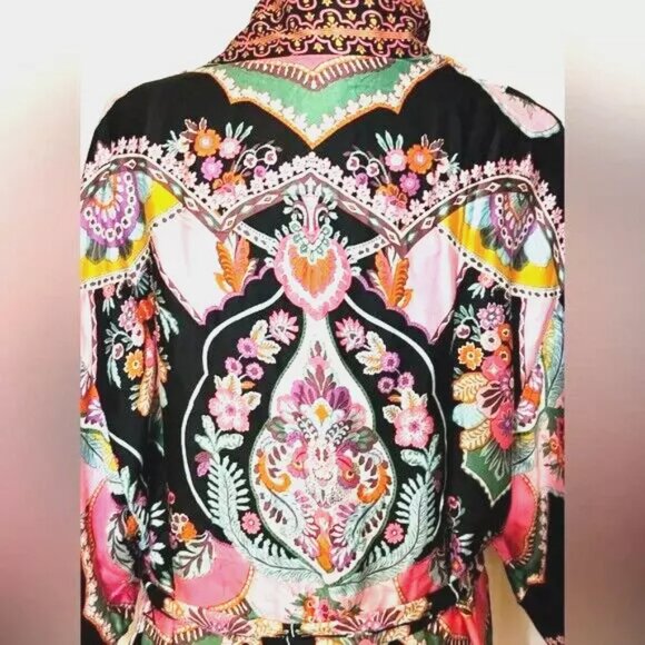 Rachel Zoe Haute Hippie Reversible Kimono Robe – Size S - Picture 3 of 6